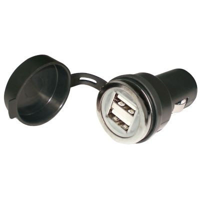 SEACHOICE 15071 USB DUAL CHARGER W/DUST COVER