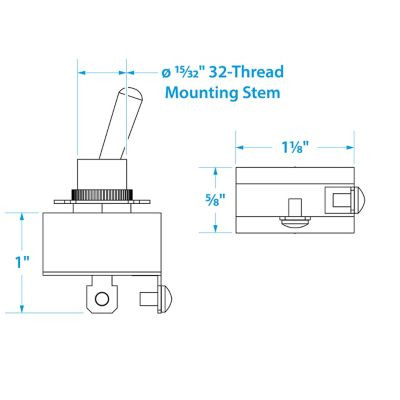 SC50-12101 TOGGLE SWITCH-2 POS/2 TERM