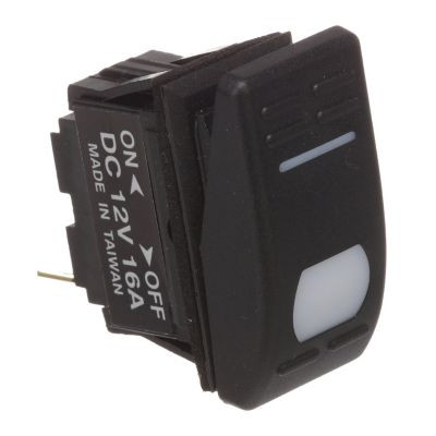 SEACHOICE 50-10961 ROCK SWITCH ON-OFF SPST ILL BK