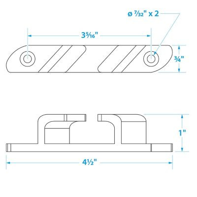 SC50-31251 BOW CHOCKS-4 1/2 -SS