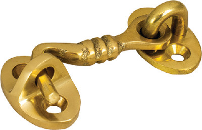 SEA-DOG LINE 222066-1 BRASS DOOR HOOK - 3 INCH
