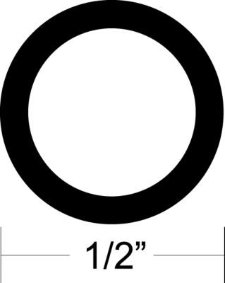TACO METALS V12-0003BKA50-1 BLACK VINYL INSERT 50'