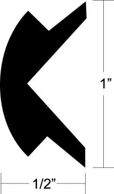 TACO METALS V12-0303WHC50-1 FLEX INSERT 1INX50FT WHITE