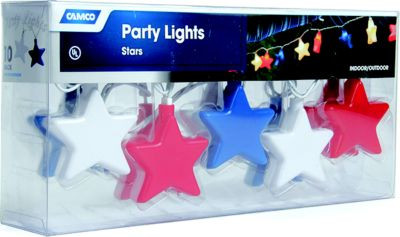 CAMCO RV 42656 PARTY LIGHTS PATRIOTIC STARS