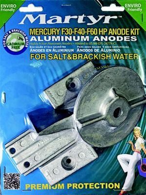 MARTYR ANODES CMM3060KITA ANODE MER F30-F40-F60HP KIT AL