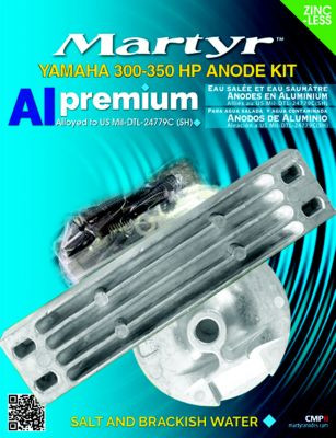MARTYR ANODES CMY300350KITA ANODE YAM 300-350HP KIT AL