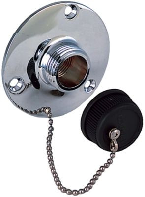 PERKO 0504DP0CHR WATER OUTLET FITTING W/CAP