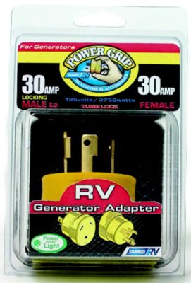 CAMCO RV 55333 30AMP GEN.ADT.CLAM.W/O CORD
