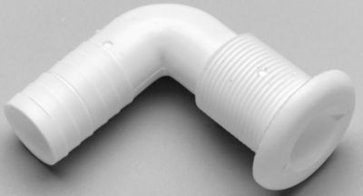 T-H MARINE TH1292DP THRU HULL 1-1/8IN 90D HOSE WHT