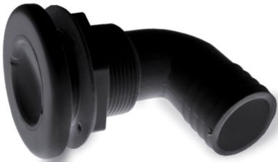 T-H MARINE TH7590SDP THRU HULL 3/4" 90 DG BLACK W/
