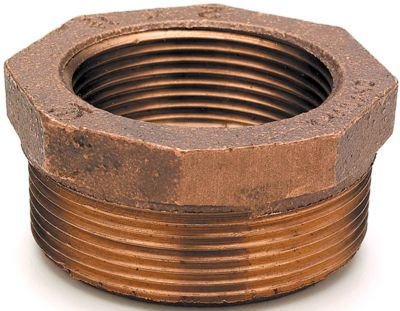 BRASS FITTINGS 44502 3/8 X 1/4 BRZ HEX BUSHING