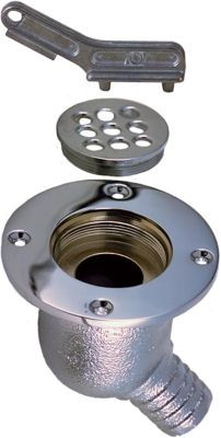 PERKO 0142002CHR SCUPPER COCKPIT 1-1/2IN