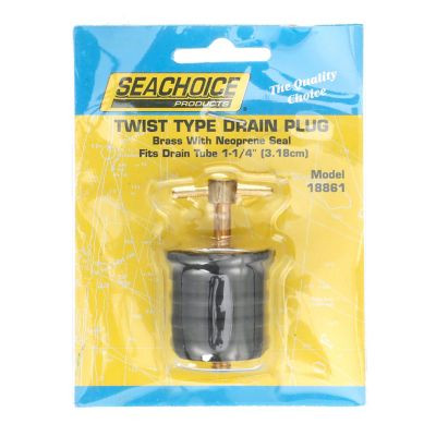 SEACHOICE 50-18861 DRAIN PLUG-1 1/4 -TWIST-BRASS