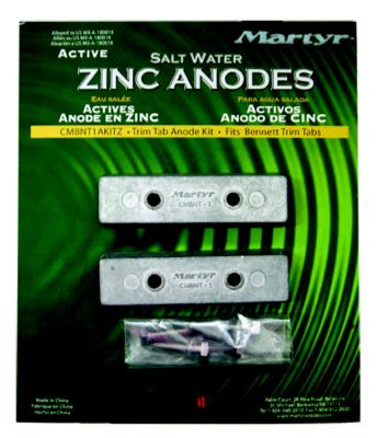 MARTYR ANODES CMBNT1AKITZ BENNETT TRIM TAB KIT (2/CD)
