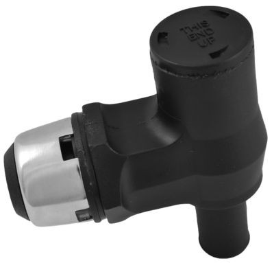 ATTWOOD MARINE 66419-3 90 DEG TANK VENT BLK PLAS W/SS