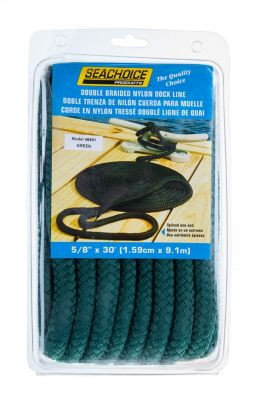 SEACHOICE 46981 DBL BRD DOCK LINE-FGRN-5/8"X30