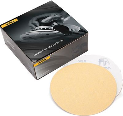 MIRKA ABRASIVES 23-332-800 GOLD 5" PSA DISC W/LINER 800G