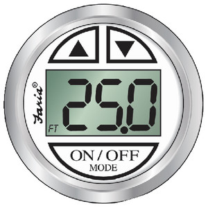 FARIA INSTRUMENTS F13850 CHES WHITE SS DEPTH-TRANS MNT