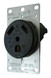 VALTERRA DG30VP RECEPTACLE W/ PLATE ROUND 30A