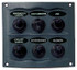 AFI/MARINCO/GUEST/NICRO/BEP 900-6WP SWITCH PANEL 6 GANG GRAY