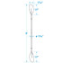 SEACHOICE 71137 8' KAYAK PADDLE-CURVED BLADE
