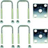 DEXTER MARINE PRODUCTS K71-G02-19 AXLE TIE PLATE KIT 2 SQ TUBE