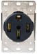 PARKPOWER BY MARINCO 50ARVREC 50A RV RECEPTACLE