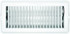 RV DESIGNER H876 VENT REG WHT METAL DAMP 4 X10