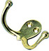 SEA-DOG LINE 671515-1 BRASS DBL COAT HOOK