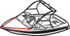 CARVER COVERS 74519S-11 TST-19 W/ TOWER BOAT COVER