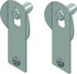 BLUE OX BXW4062 KIT, 2-PNT SPRNG LCK ASSEMBLY