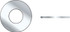 SEACHOICE RP-SC1411CH 1/4 FLAT WASHER CHROM  50BG