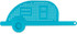 CAMCO RV 53385 RV SHAPED PASTA STRAINER BLUE