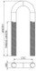 SEACHOICE 33646 BOW EYE - 3/8" X 4" - 304SS