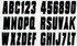 HARDLINE PRODUCTS 74129 PREMLETTER NUMBERKIT144PCBLK