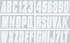 HARDLINE PRODUCTS 74130 PREMLETTER NUMBERKIT144PCWHT