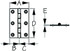 SEA-DOG LINE 203080-1 DAMP BUTT HINGE SS 2X3 PR