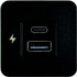 SCANSTRUT SC-TILE-10 TILE USB A C CHARGER BLK