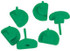 LELAND V85006-00006 REP PINS-GREEN-PK OF 6