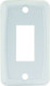 JR PRODUCTS 12845 SINGLE FACE PLATE WHITE