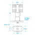 SC50-05991 MASTHEAD LIGHT-FIXED-3 1/4 BL