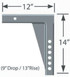 PROGRESS MFG INC 90-02-4400 ADJ SHANK 9IN DROP/13IN RISE/1