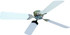 LASALLE BRISTOL (BRISTOL PRODS) 410TSDC42BNWH CEILING FAN-BRUSHED NIC/WH 42"