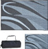 MING'S MARK INC GA1-BLK/SLVR 8X12 PATIOMAT BLK/SLV GRAPHIC