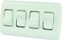 JR PRODUCTS 12331 QUAD RCKR SW ASS/W/BEZEL WHITE