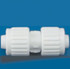 ELKHART SUPPLY CORP 06840 1/2"X1/2" COUPLING FLAIR-IT