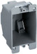 HUBBELL HBL6079 BOX SWITCH/OUTLET W/STRAP