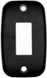 RV DESIGNER S385 MOUNTING PLATE-SINGLE BLACK