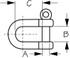 SEA-DOG LINE 147108 STAINLESS (316) D SHACKLE-5/16