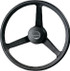 UFLEX V32N STEERING WHEEL/BLK 3SPOKE POLY